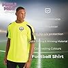 Mens Custom Football Shirt Activewear Sunday League Pub Team Kit 5 7 11 a Side Club Shirts Personalised Name and Number, XXL, Jet Black/Arctic White #2