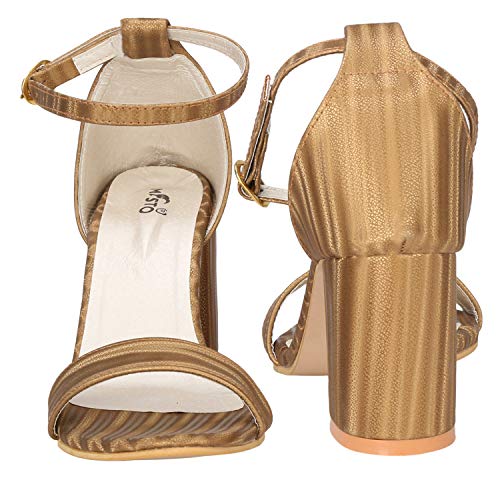 Image of Misto Women's and Girl's Formal Casual Suede Leather Block Heel Sandal