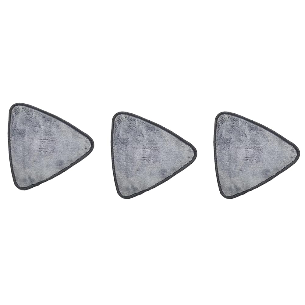 CTRLZS Triangle Microfiber Cloth Dust Mop Pads for Glass & Floor Cleaning, Large Replacement Head Rags