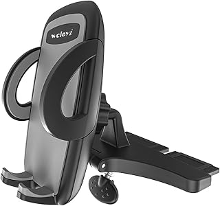 CD Schlitz Auto Handyhalter, woleyi CD KFZ Handy Halterung, Universal 360 Drehung CD Player Klemme für iPhone XR X 8 7 Plu...