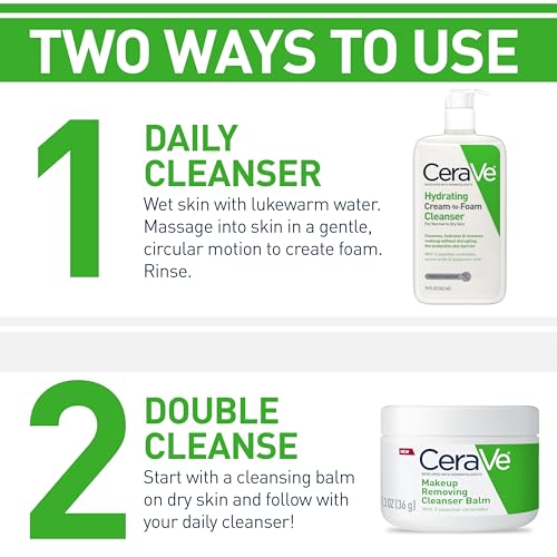 cerave hydrating cream to foam cleanser pump bottle