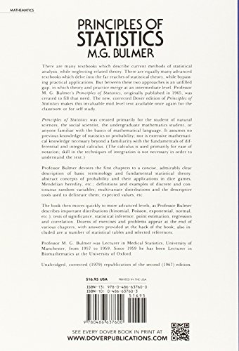 Principles of Statistics (Dover Books on Mathematics) - Image 2
