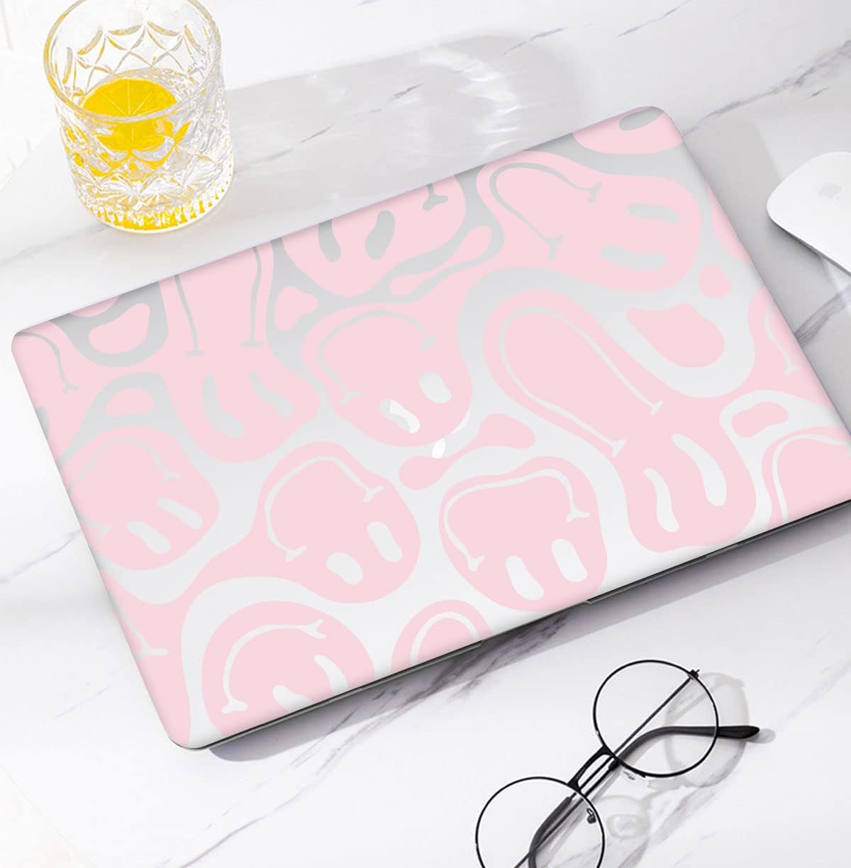 Watbro Compatible with 2022 Release MacBook Air 13.6 Inch Case M2 Chip Model A2681,Retro 70’s Modern Pattern case, Suitable for MacBook Air 2022 with Touch ID