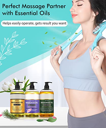 Neck Massager, Neck Roller For Pain Relief Deep Tissue, Trigger Point Roller Massager With 6 Wheels, Handheld Shiatsu Shoulder Massage Tools, Suitable For Arm, Legs, Back, Neck And Shoulder Relaxer #TOP3