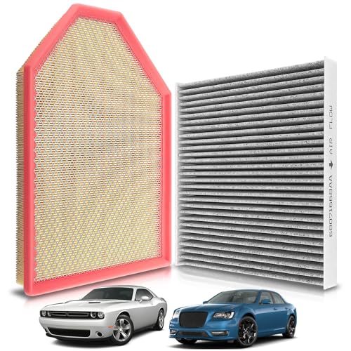 AUTOKAY 04861746AB 68071668AA Engine Cabin Air Filter Kit Fits for