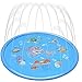 Produktbild Lurowo Splash Pad,170cm Sprinkler Play Matte,Aufblasbare Wasserspielmatte Splash Pad Sprinkle und Splash Spielmatte Sommer Garten Wasserspielzeug für Baby, Kinder,Hund und Haustiere (B)