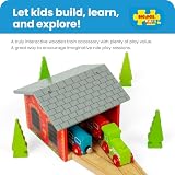 Bigjigs Rail Podwójna szopa na pociąg