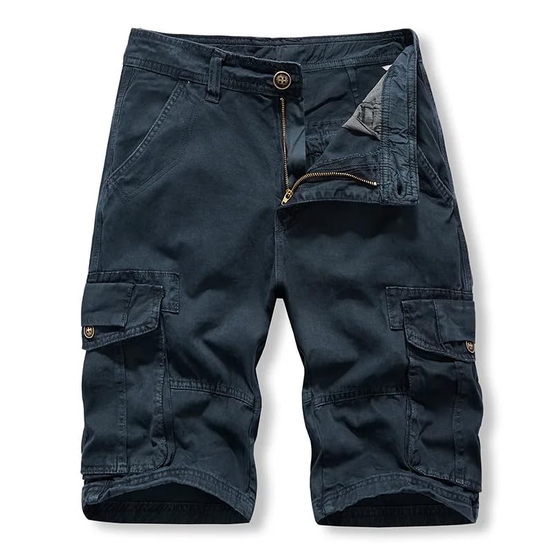 Bermuda d'été cargo robuste WOLONG avec poches multiples vêtement extérieur durable - 3