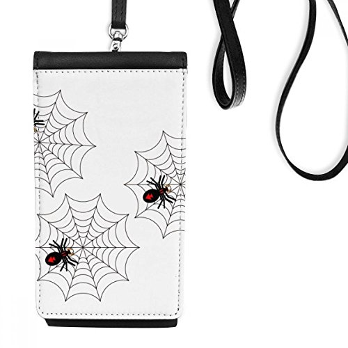 Porte-monnaie cadeau Halloween avec fantôme et araignée pour suspendre son smartphone
