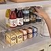STARLATTA 2 Pcs Cabinet Organizer Shelf, Stackable Kitchen Counter Shelves, Spice Rack,Countertop Organizers, Clear Plastic Storage Shelves Rack for Makeup,Bathroom,Cupboard,Desk,Pantry Organization