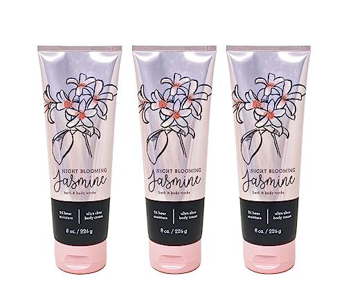 Bath & Body Works Night Blooming Jasmine Ultimate Hydration Body Cream 3 Piece Gift Set – 8 oz / 226 g each Bath & Body Works Night Blooming Jasmine Ultimate Hydration Body Cream 3 Piece Gift Set – 8 oz / 226 g each
