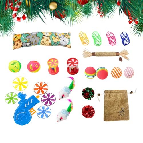 Balle interactive pour chat et chaton jouet exercice de Noël - 2