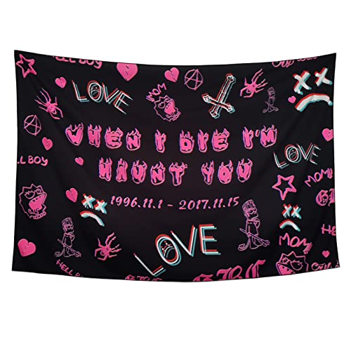 Peep Tapestry Pop Art Tapestry When I Die I Haunt You For Bedroom Pink Aesthetics Tapestry Living Wall Art And Home Decor For Bedroom Living Room Dorm 60X40Inch #TOP1