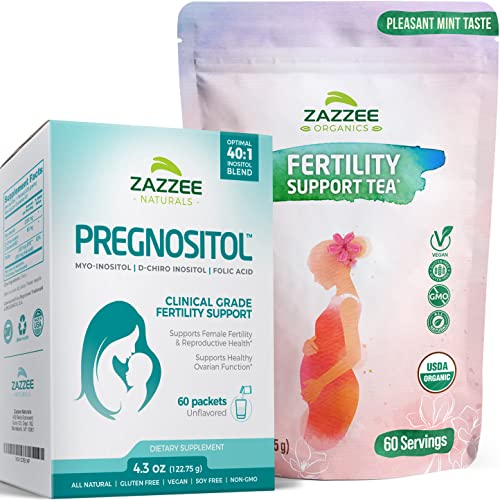 Zazzee Pregnositol And Usda Organic Fertility Support Tea #TOP12