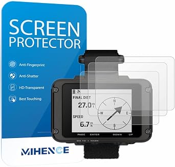 Screen Protector Compatible for Garmin Foretrex 901/801 Tactical Watch, PET HD Protective Film 3 PCS