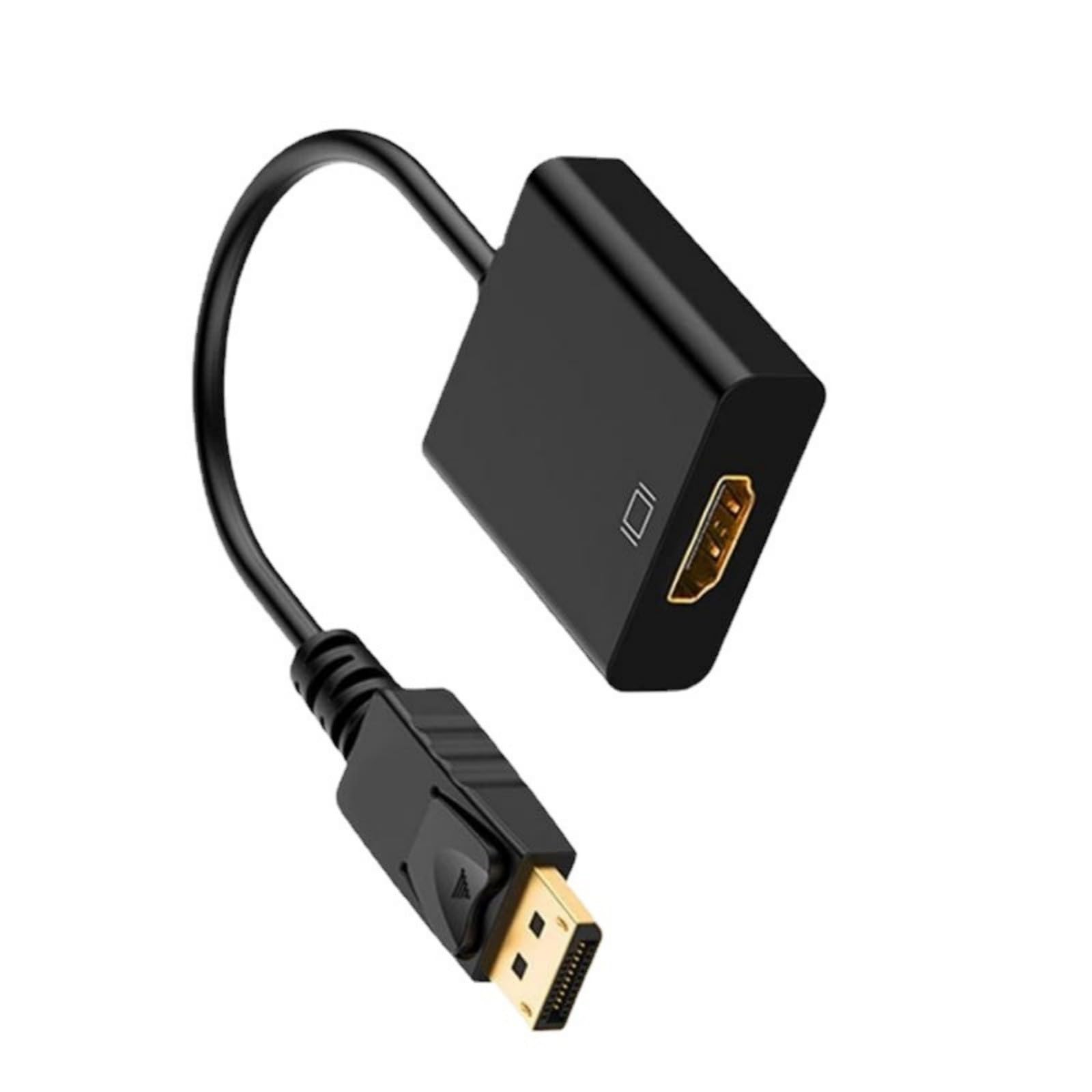 Haiki Displayport to HDMIs Adapter DisplayPort Male to HDMIs Female Converter for Sound Video Transmission 1080P Resolution