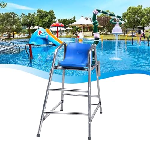 Chaise de maitre nageur 1m20 en acier inoxydable pour piscine