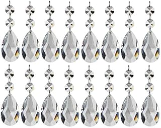 Aiskaer Clear Teardrop Crystal Chandelier ,"Angel Tears" Series,Pack of 16