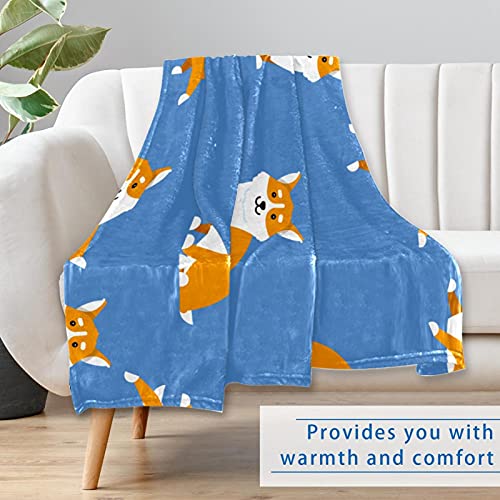Couverture Corgi bleu cadeau idéal anniversaire pour passionné de chiens - 7