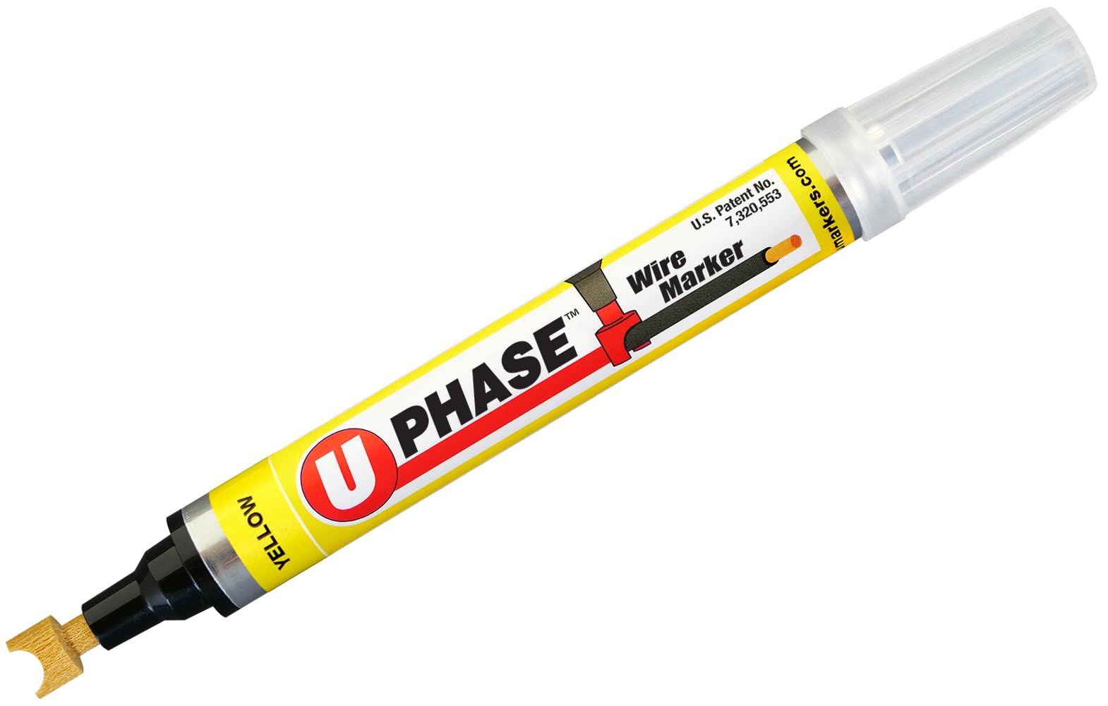 U-Mark U-Phase® Wire Marker Yellow (Pack of 4) 10706PPM