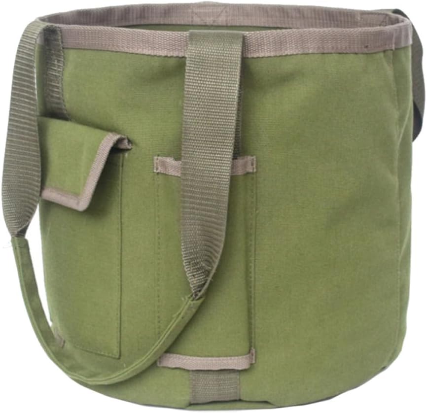 MAGICLULU Portable Storage Tools Waterproof Garden with Bag Large Canvas Capacity for Transporting, Sturdy Tote Organizer Gardening Yard Work for Outdoor Use