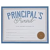 Fun Express Principals Award Certificate - 25 Pieces - Educational and Learning Activities for Kids
