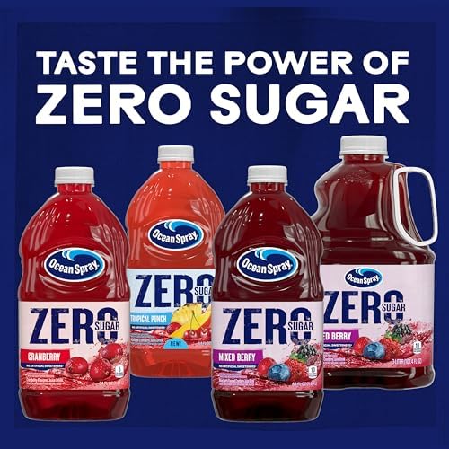 Ocean Spray® ZERO Sugar Cranberry Juice Drink, Cranberry Juice Drink Sweetened with Stevia, 64 Fl Oz Bottle — view 9