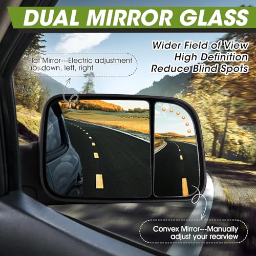 Image of Tow Mirrors for 2009-2018 Ram 1500, 2010-2018 Ram 2500 3500