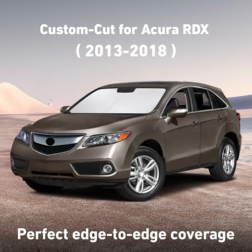 Image of EcoNour Windshield Sunshade Compatible for Acura RDX 2013-2016 2017 2018, Sun Visor for Front Windshield & Window Sun Shade Cover, UV Heat Blocker & Protector, Car Accessories