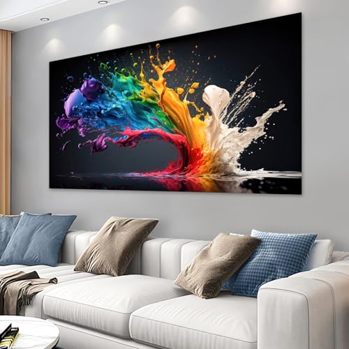 Toile murale 30x60cm avec cadre intérieur, œuvres d'art modernes pour décoration de la maison