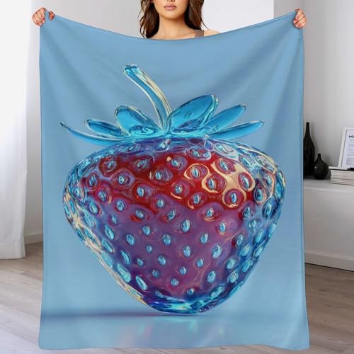 Couverture anti-boulochage durable bleu transparent pour canapé et chambre - 5