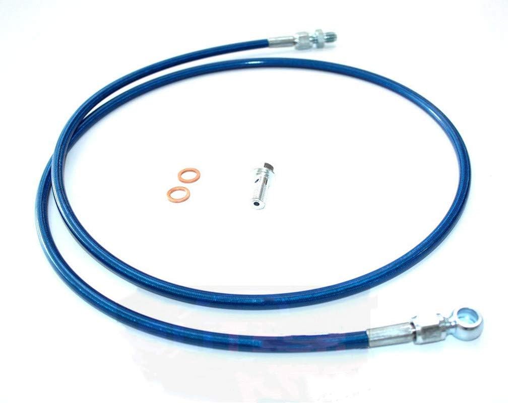 Clutch Line for Honda Civic 92-00 Acura Integra 94-01 Braided Stainless Steel Blue