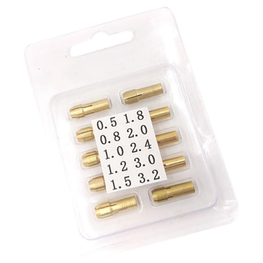 Jnchdghwa As Shown Brass Collet Set 20Pcs 4.2Mm For Mini Electric Rotary Tools, Woodworking And Engraving Applications
