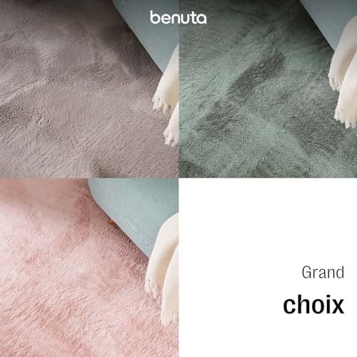 Tapis fausse fourrure de haute qualite benuta Basic beige - 8