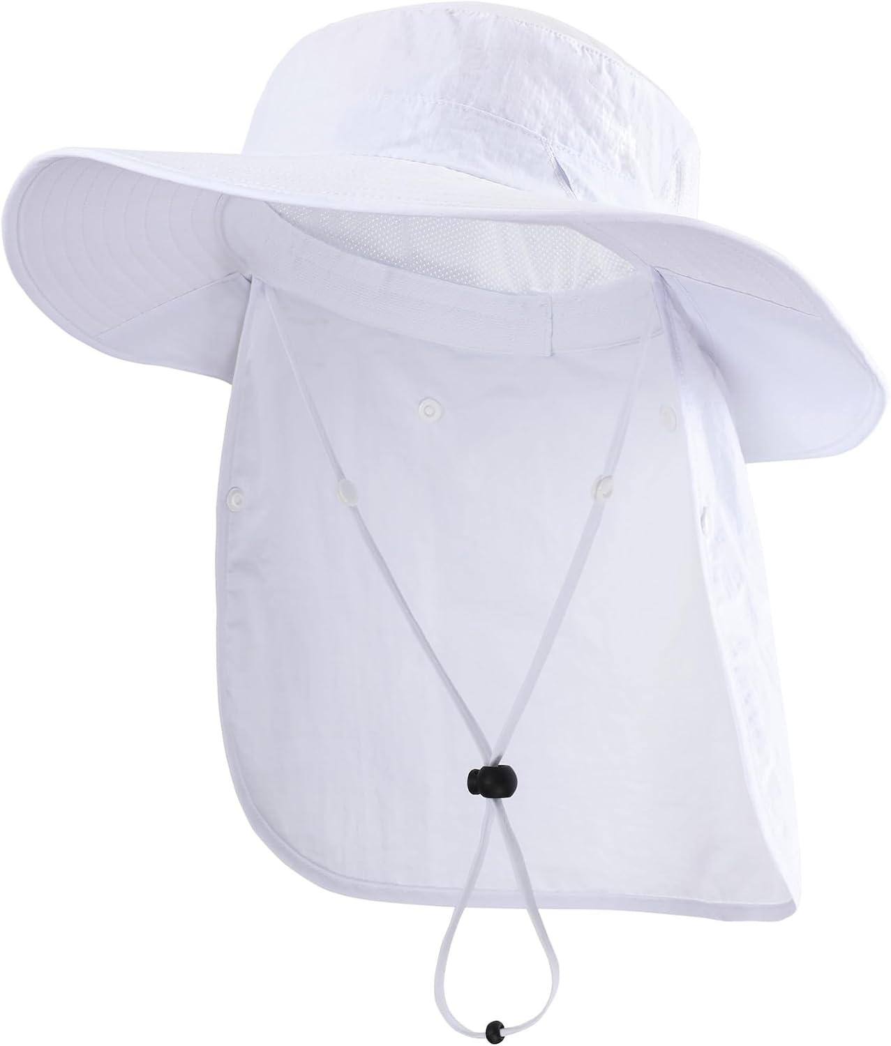 Home Prefer UPF 50+ Wide Brim Sun Hats with Neck Flap Sun Protection Hat for Men Women Gardening Fishing Summer Bucket Hat