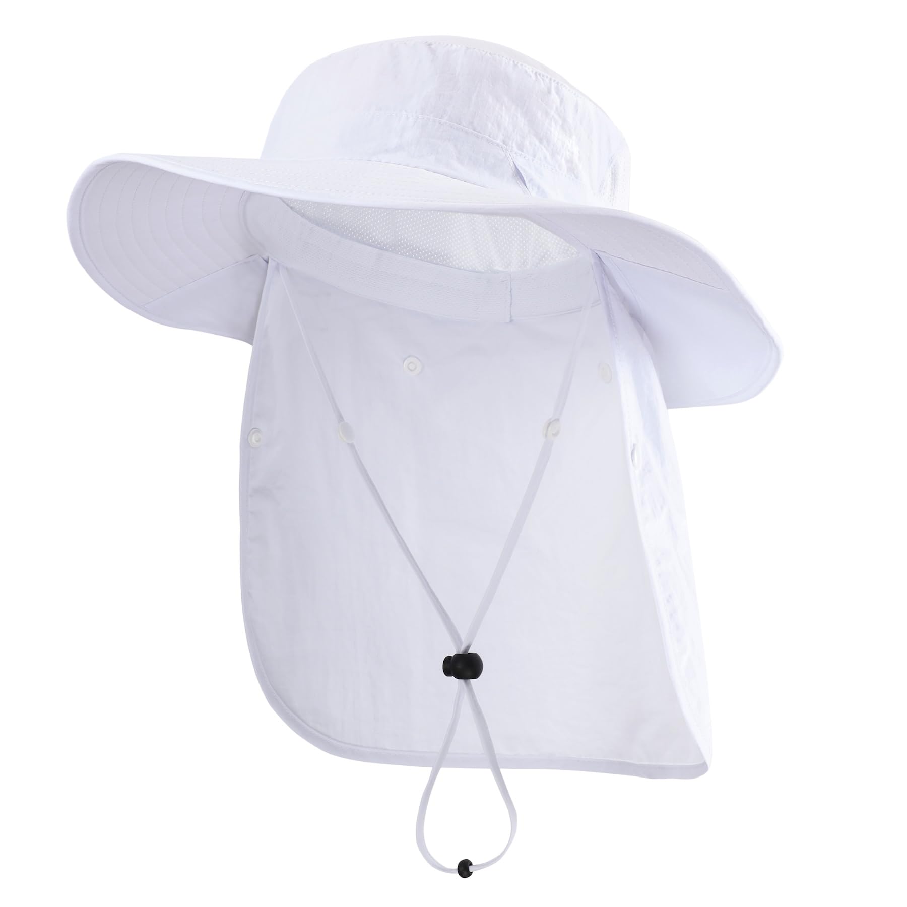 Home Prefer UPF 50+ Wide Brim Sun Hats with Neck Flap Sun Protection Hat for Men Women Gardening Fishing Summer Bucket Hat