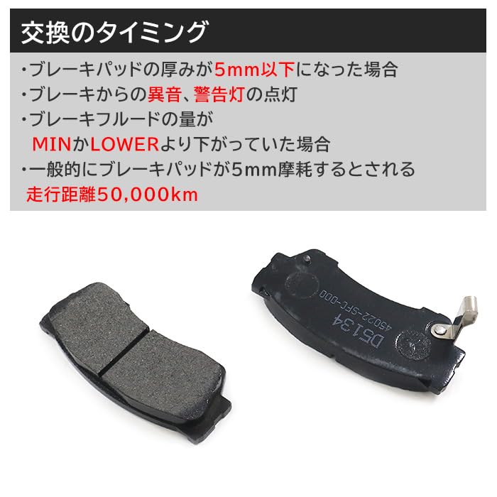 Amazon | HELIOS N-WGN ターボ JH1 JH2 フロント ブレーキパッド