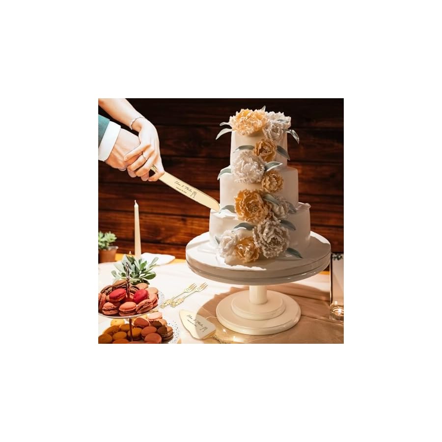 Personalized-Wedding-Cake-Knife-and-Server-Set-Engraved-Gold-Cake-Cutter-Server-Forks-Custom-Cake-Cutting-Set-for-Wedding-Anniversary-Engagement-Birthday-Gifts Personalized Wedding Cake Knife and Server Set Engraved Gold Cake Cutter Server Forks Custom Cake Cutting Set for Wedding Anniversary Engagement Birthday Gifts