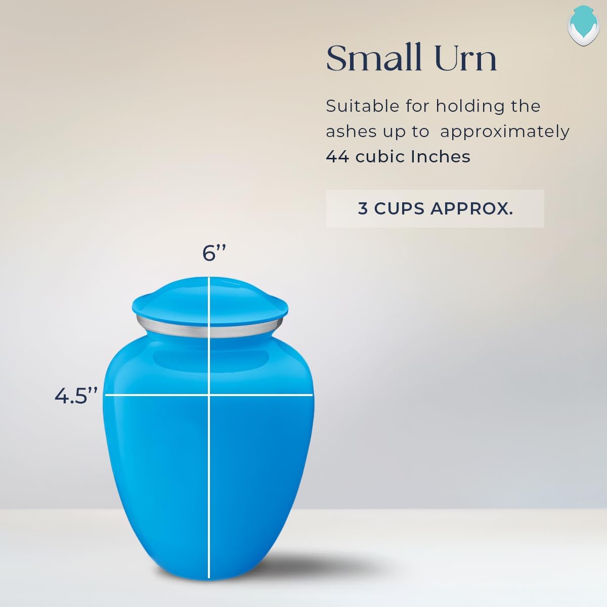 Geturns - Adult Personalized Fishing Cremation Urns for Human Ashes I Small Racing Blue Funeral Urn for Men and Women I 44 lbs