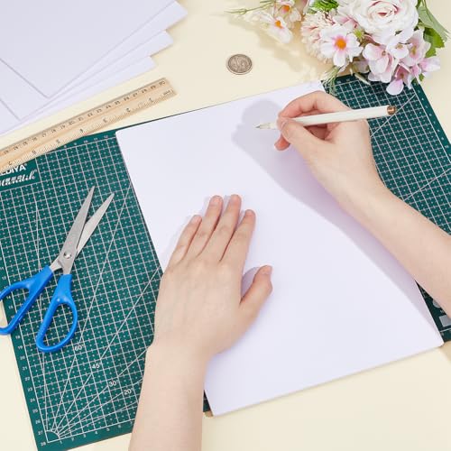 BENECREAT 5 Stück 30x21cm Weiße Schaumstoffplatten 4mm Rechteckige PVC Schaumstoffplatte Plakatkarton Zur Montage Kunsthandwerk Kunst Anzeige Präsentation Und Projekte