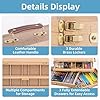 Falling in Art Table Easel with Sketch Box Storage, Portable Beechwood Desktop Art Easel with 3 Drawers, Adjustable Tabletop Painting Stand for Teens and Adults #2