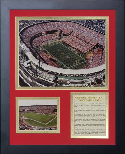 Legends Never Die Candlestick Park Framed Photo Collage, 11x14-Inch, (11429U)