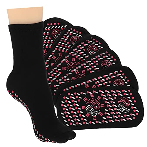 ibasenice 4Pares Calcetines Térmicos Transpirables de Hombres y Mujeres Ajustado y Material Cómodo Mantener Pies Fríos