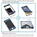 ORETECH Designed for iPhone 5 / 5S / SE (2016) Case,with [2 x Tempered Glass Screen Protector] 360° Full Body for iPhone SE 1st Generation /5S/5 Cover Hard PC Soft Silicone Rubber Case-Blue