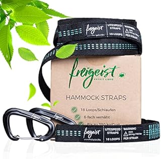 Hammock Tree Straps | Hammock Straps for Trees | Hammock Accessories for Camping | Hammock Hanging Kit | Tree Straps for Hammock Heavy Duty | Hammock Tree Hanging Kit
