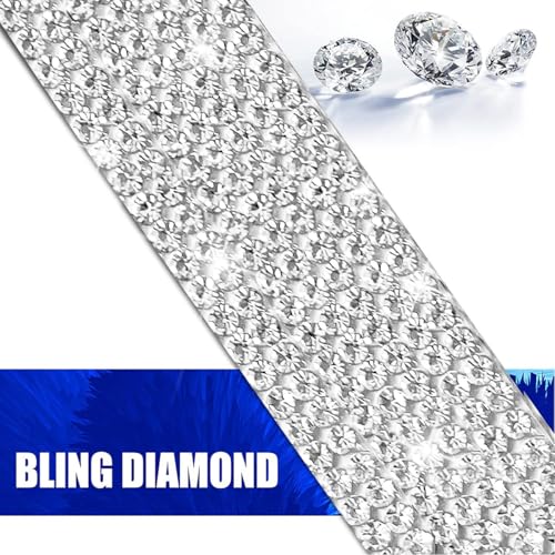 image for Mandark 8PCS Bling Car Door Handle Protector, Crystal Rhinestone Vehic