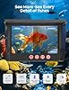 Underwater Fishing Camera,1080P Portable Fish Finder with 5" Waterproof IPS Screen,220° Ultra-Wide Ice Fishing Camera with 12 IR LED Night Vision,10000mAh Battery&100FT Cable for Boat, Lake & Kayak