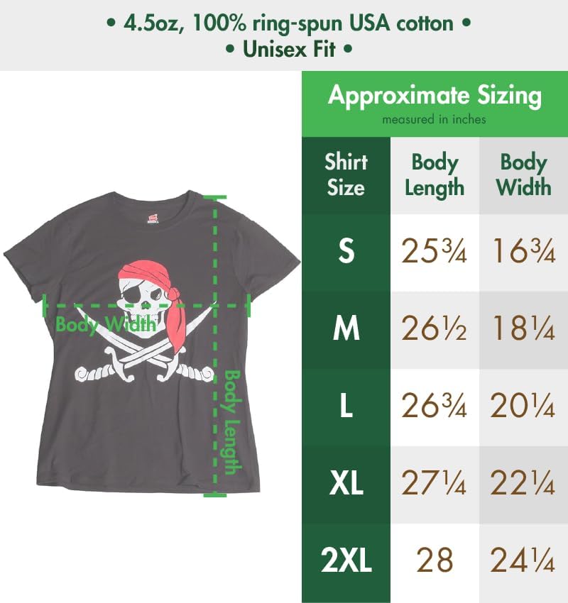 Jolly Roger Pirate Flag | Skull & Crossbones Caribbean Cruise Costume Ladies' T-Shirt - Image 6