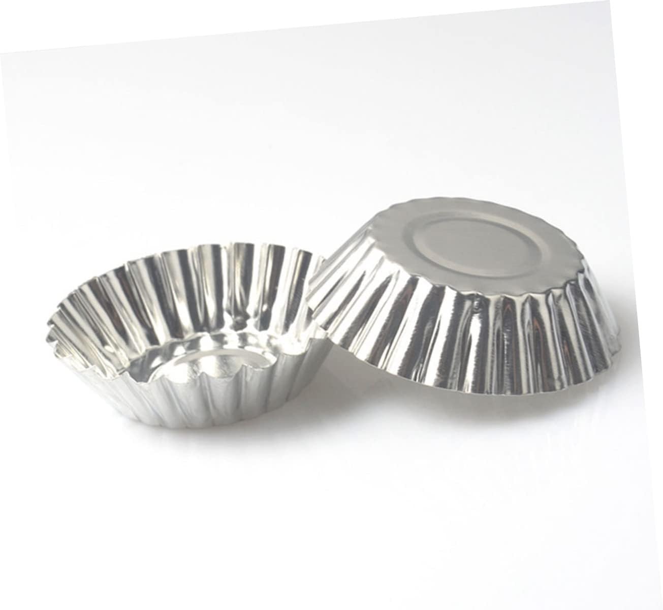 STOBAZA Nonstick Egg Tart Mould Small Tart Pans Cake Molds for Baking Easy Release 7x2cm