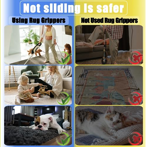 12 pçs prendedor de tapete para pisos de madeira, pinças de canto antiderrapantes de dupla face, ade